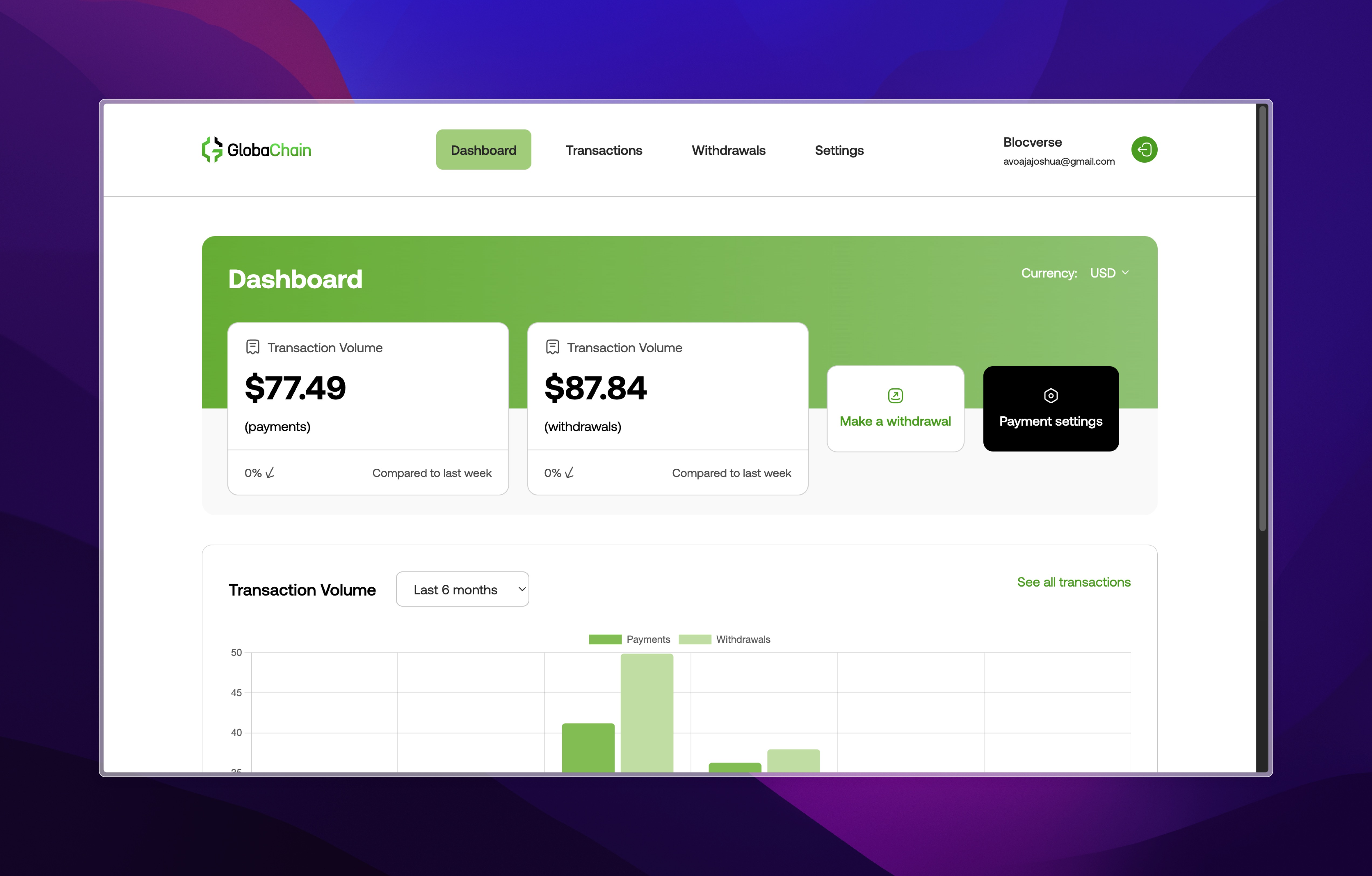 GlobaChain Payment Gateway